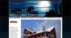 Desktop Screenshot of bellalunalogcabin.com